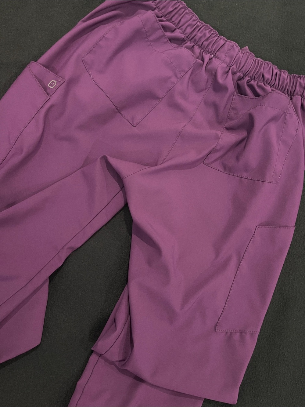 Wink Women's Purple Scrub Top & Straight Leg Pants Set - Picture 6 of 6